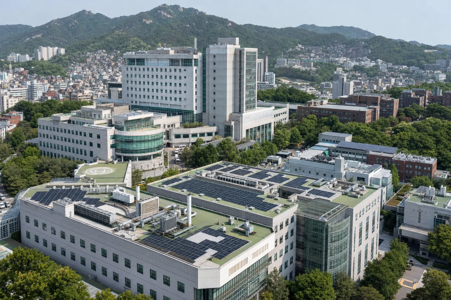 서대문구 신촌 대학교와 의료연구시설 지붕 태양광 설치 검토 예시 이미지
