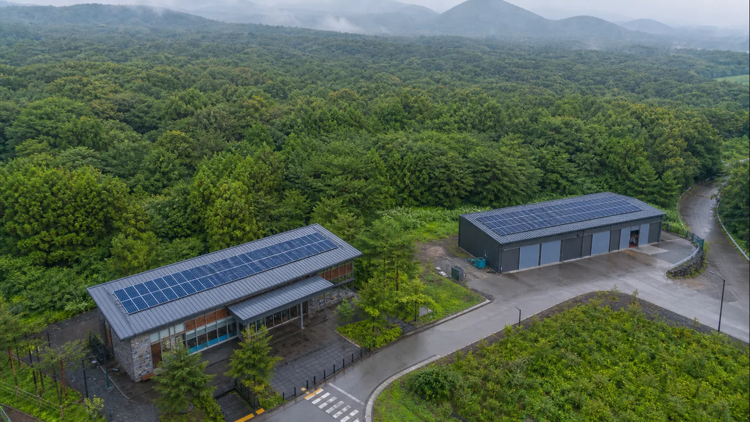 제주시 조천읍 교래리 휴양림관광·임산물창고 지붕 지붕 태양광 설치 검토 예시 이미지