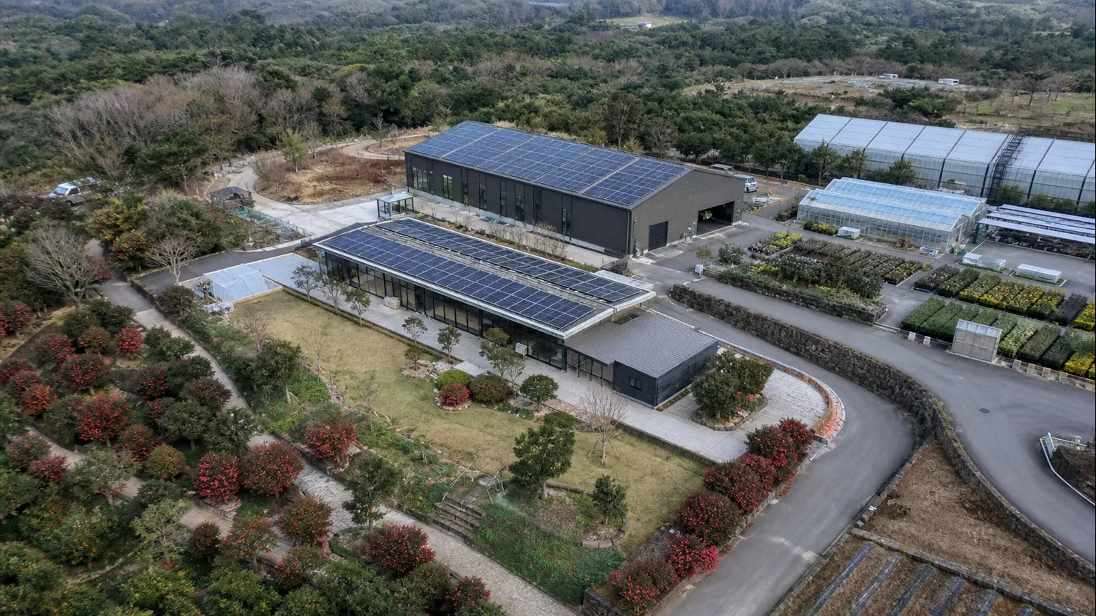 서귀포시 안덕면 상창리 수목원관광·육묘관리시설 지붕 지붕 태양광 설치 검토 예시 이미지
