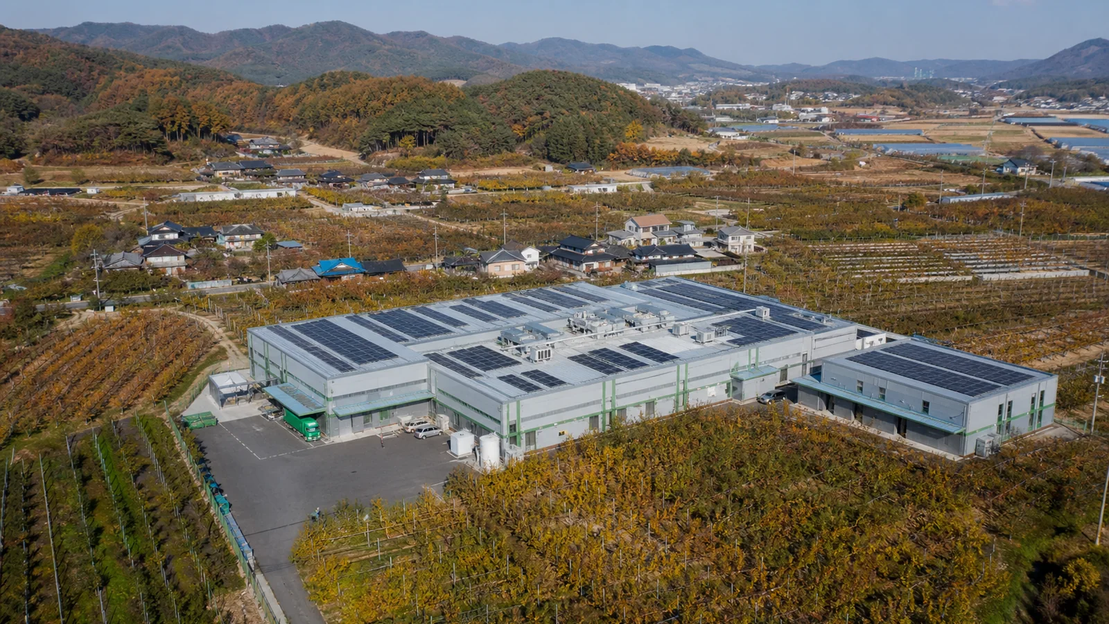 대전광역시 중구 무수동 과수선별장·저온창고 지붕 태양광 설치 검토 예시 이미지